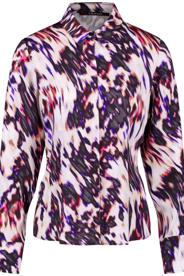 Блузка с абстрактным принтом