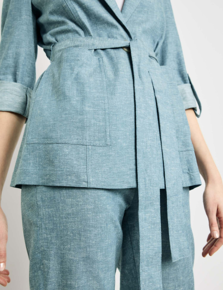 Жакет вискозы и льна