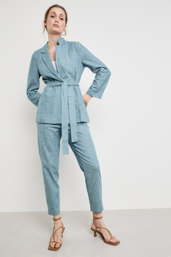 Жакет вискозы и льна