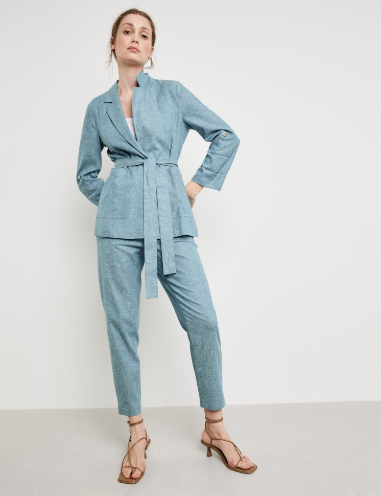 Жакет вискозы и льна