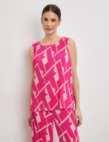 Топ из плиссированной ткани