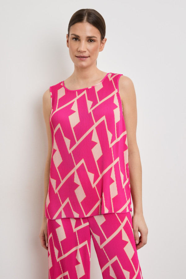 Топ из плиссированной ткани