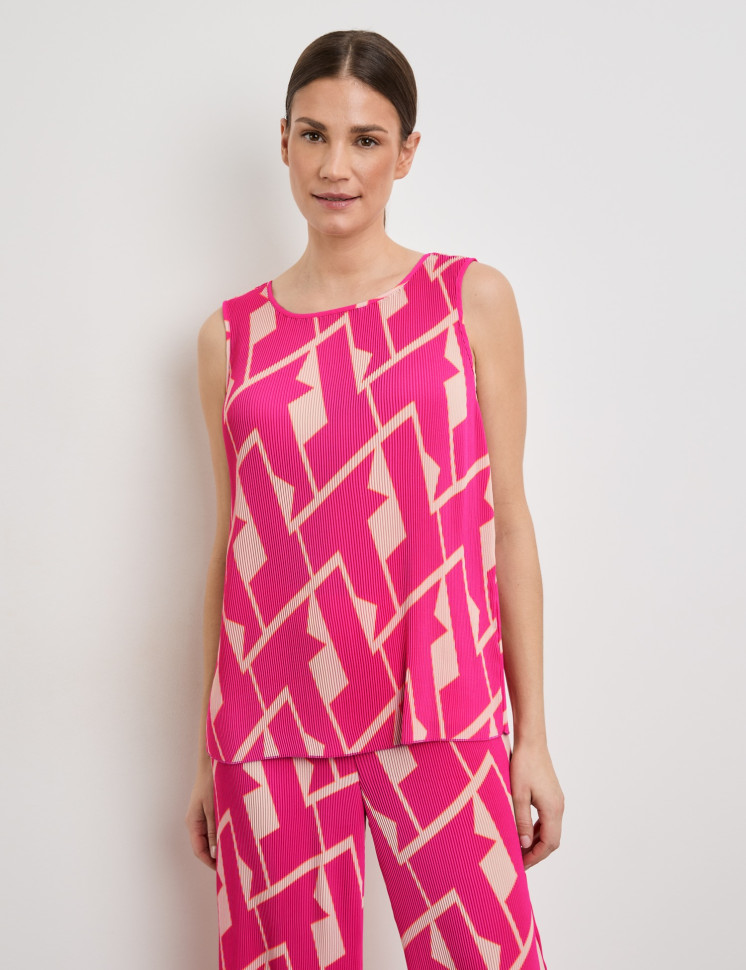 Топ из плиссированной ткани