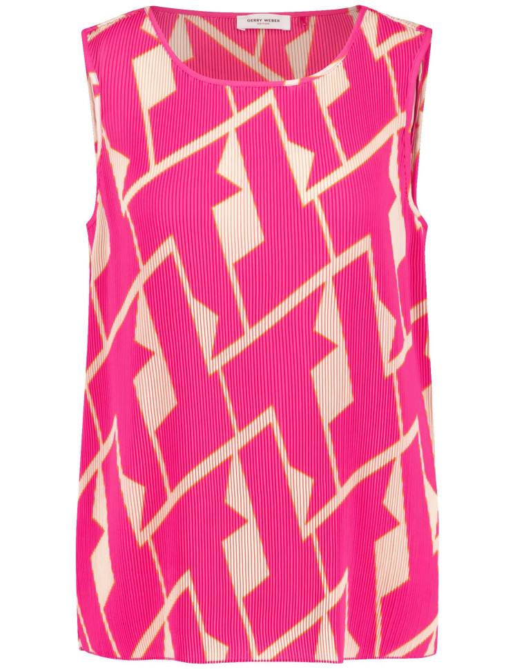 Топ из плиссированной ткани