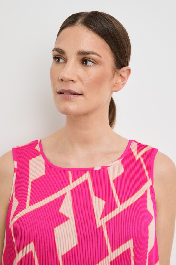 Топ из плиссированной ткани