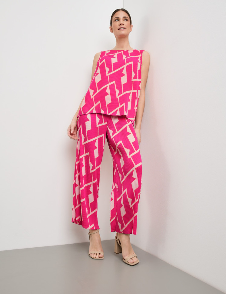 Топ из плиссированной ткани