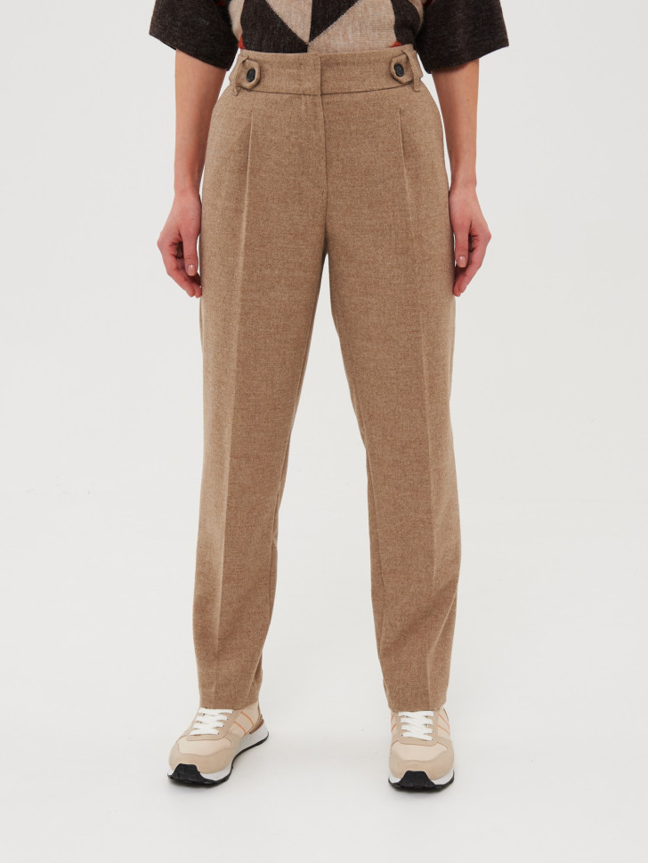 Брюки прямые с шерстью