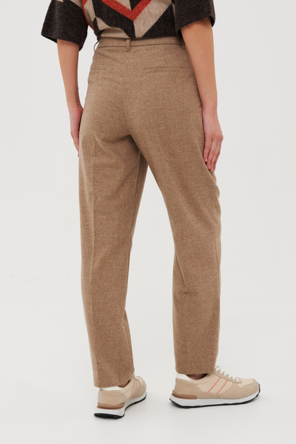 Брюки прямые с шерстью