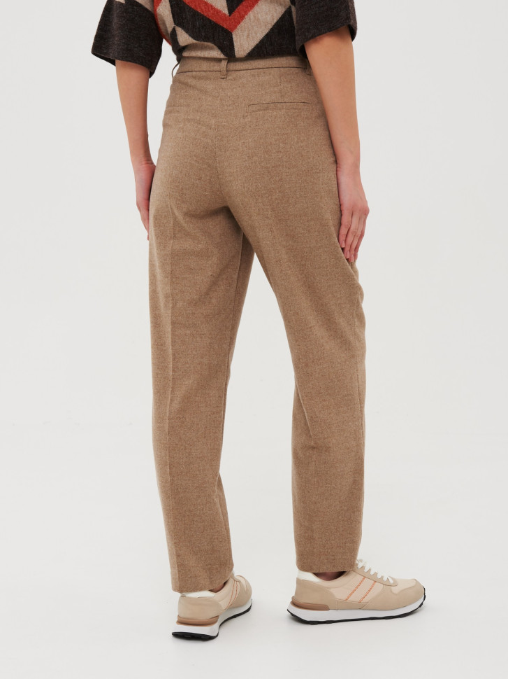 Брюки прямые с шерстью