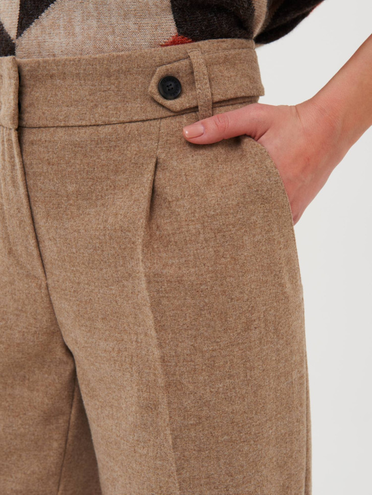 Брюки прямые с шерстью