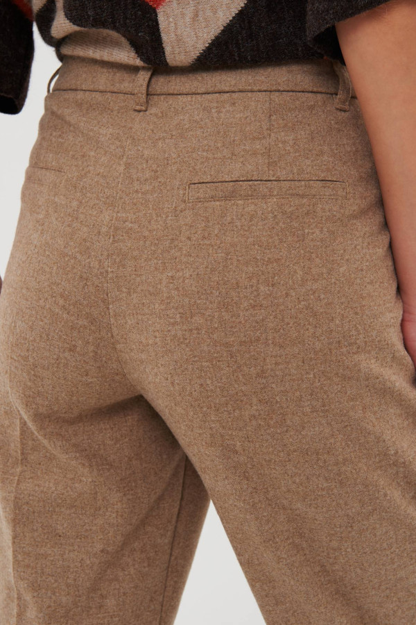 Брюки прямые с шерстью