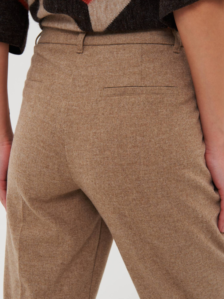 Брюки прямые с шерстью