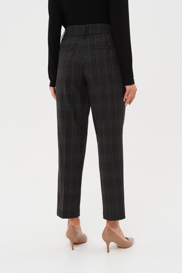 Брюки прямые в клетку