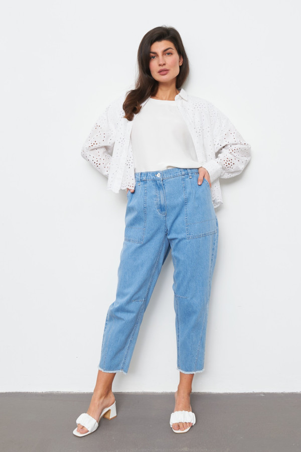 Джинсы свободного кроя