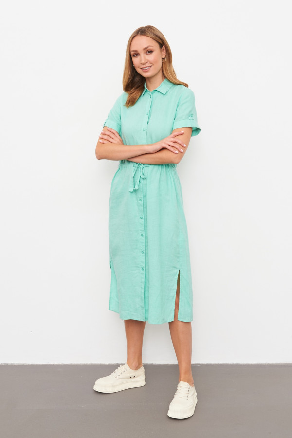 Платье изо льна