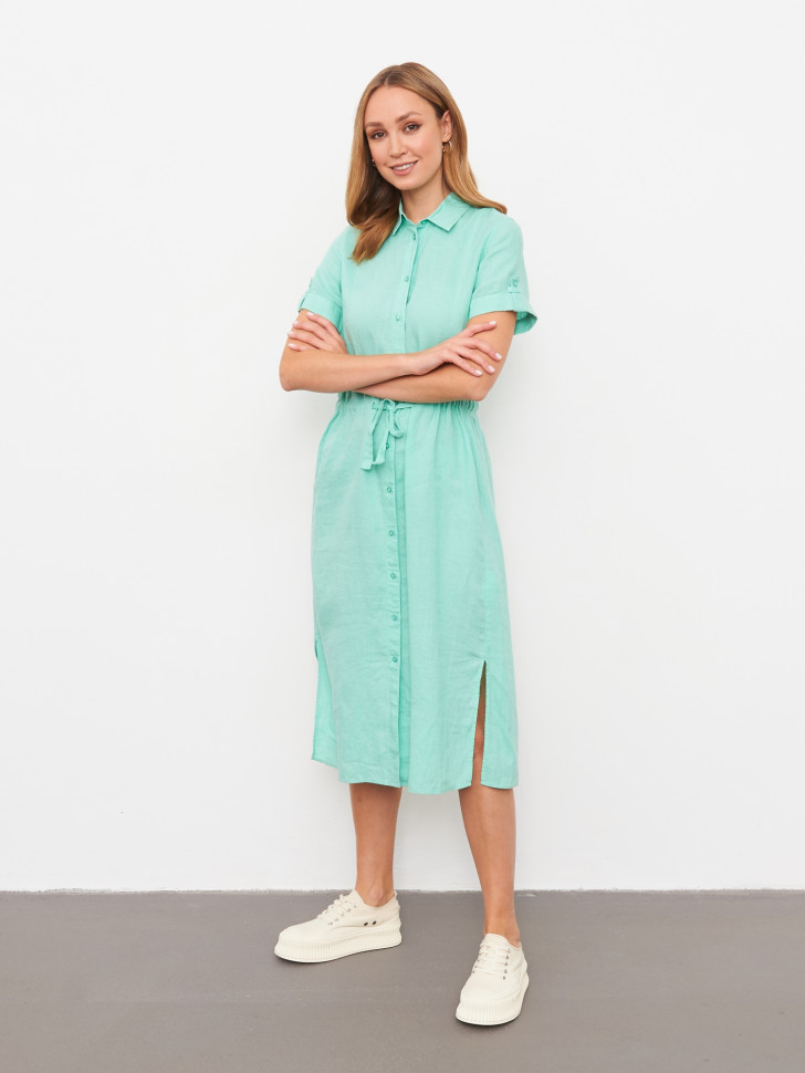 Платье изо льна