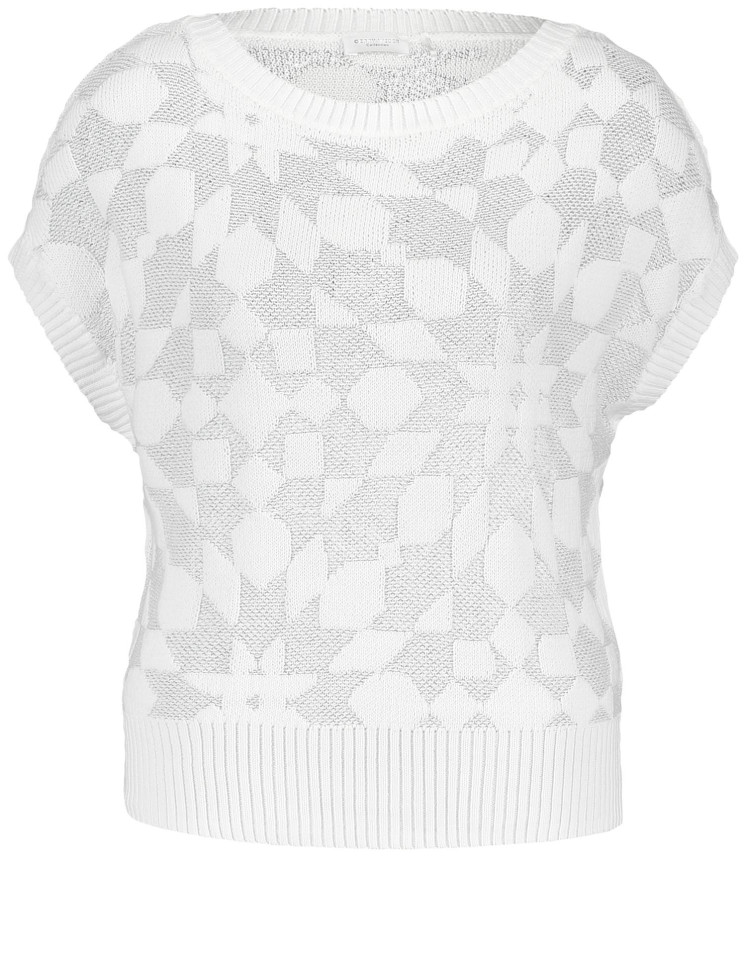 Джемпер ажурной вязки