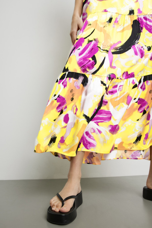 Платье с принтом