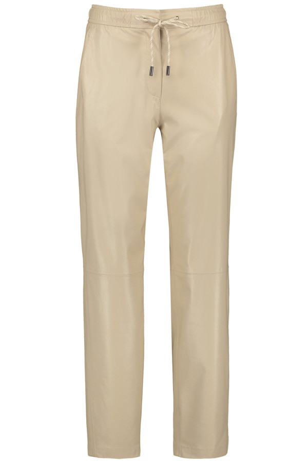 Брюки-джоггеры из эко-кожи