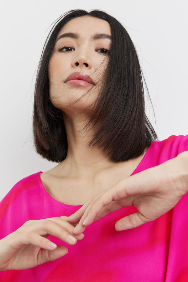 Блузка с широкими рукавами