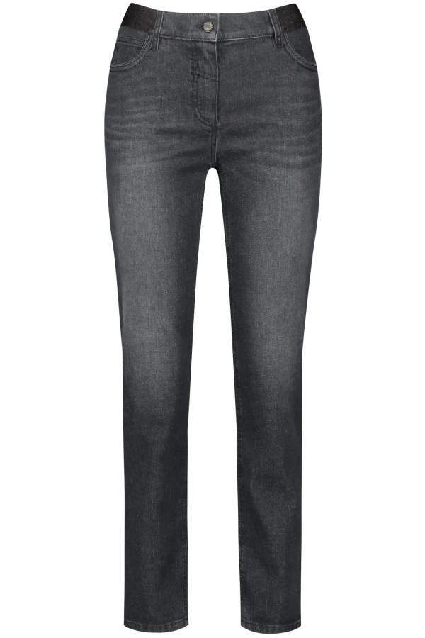 Джинсы с эластичным поясом