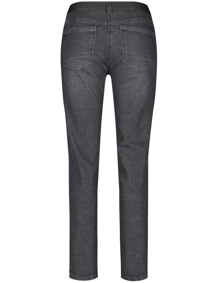 Джинсы с эластичным поясом