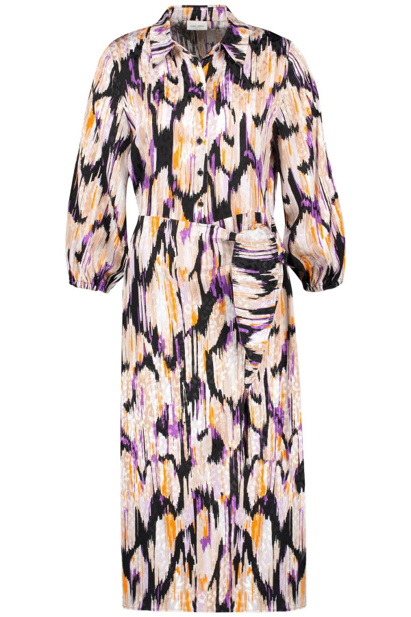 Платье-рубашка из вискозы