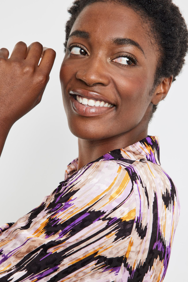 Платье-рубашка из вискозы