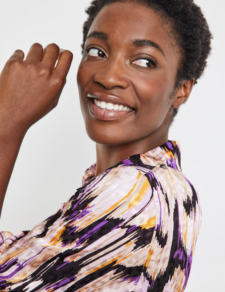 Платье-рубашка из вискозы