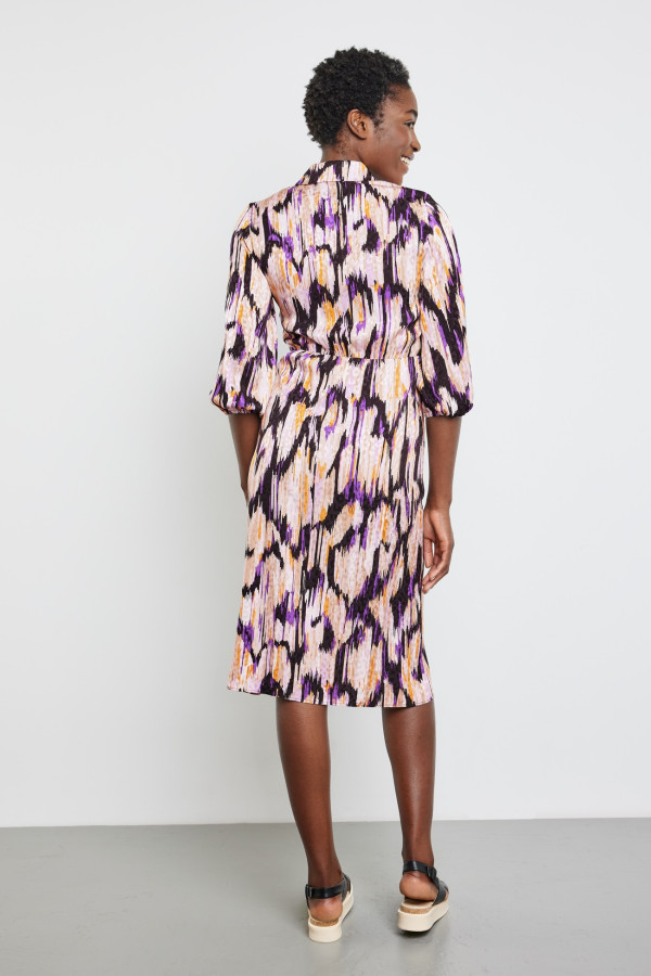 Платье-рубашка из вискозы