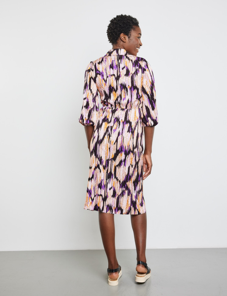 Платье-рубашка из вискозы