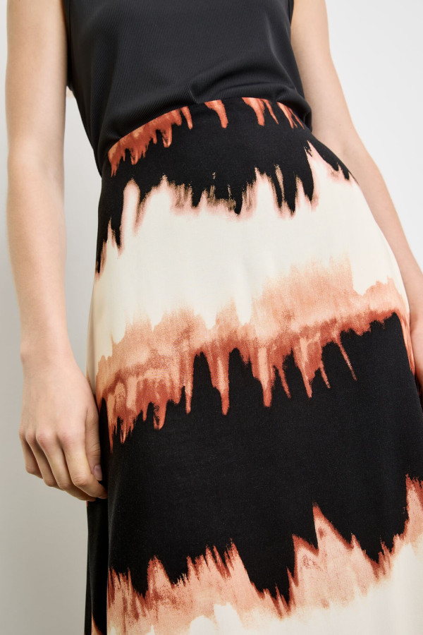 Юбка с принтом тай-дай