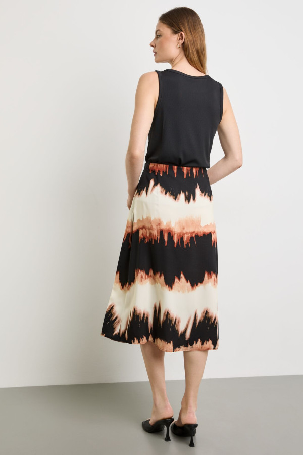 Юбка с принтом тай-дай