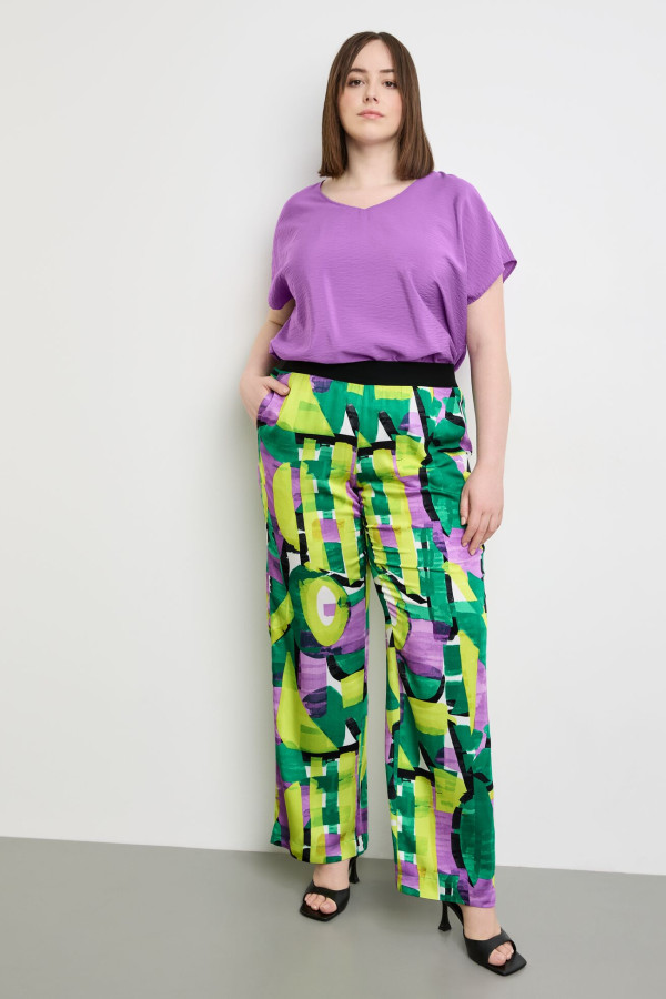 Брюки широкие