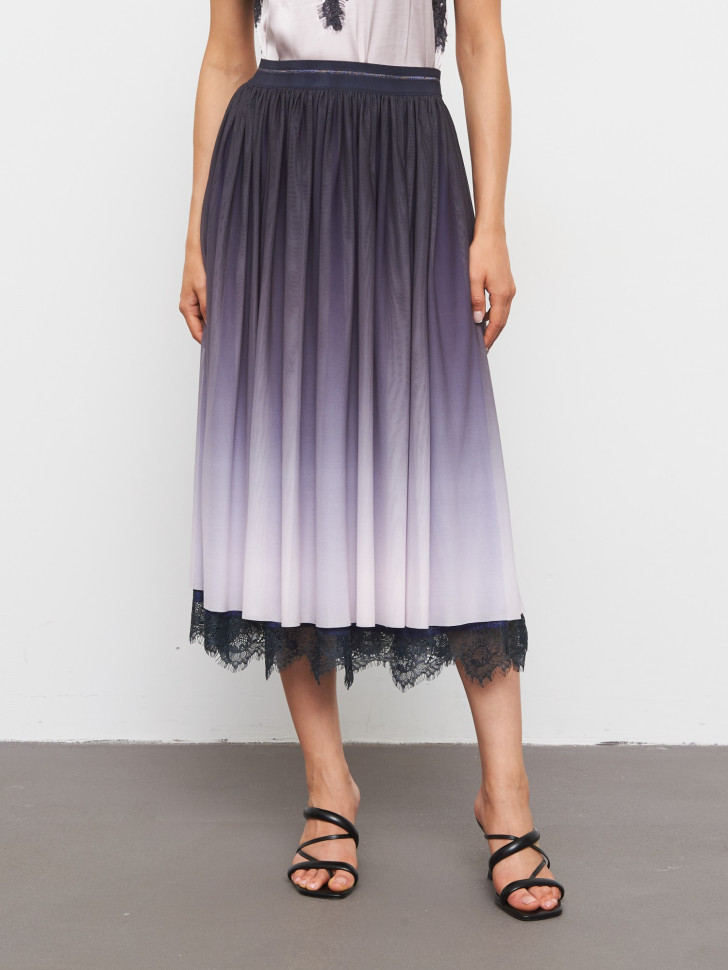 Юбка-макси с кружевом