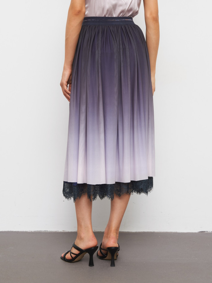Юбка-макси с кружевом
