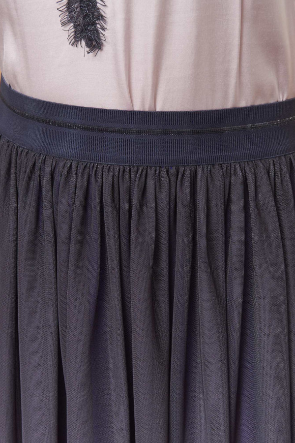 Юбка-макси с кружевом