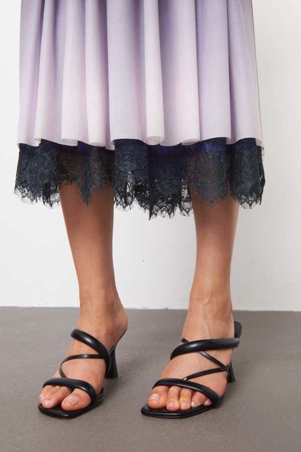 Юбка-макси с кружевом