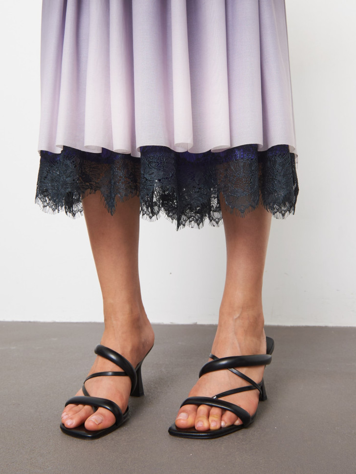 Юбка-макси с кружевом