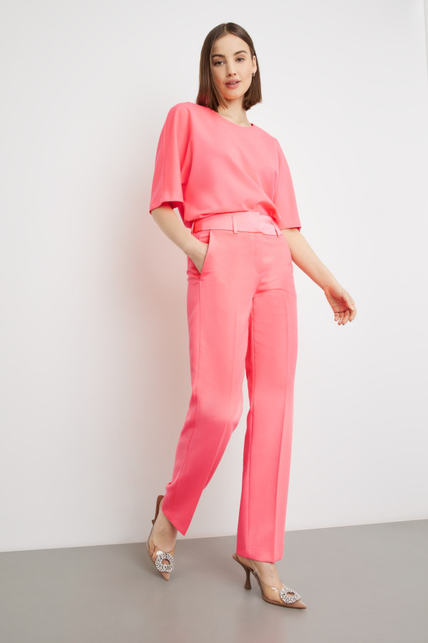 Брюки с широким поясом