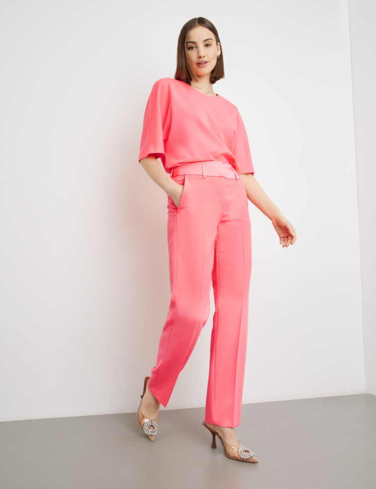 Брюки с широким поясом