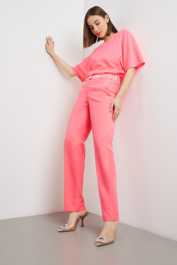 Брюки с широким поясом