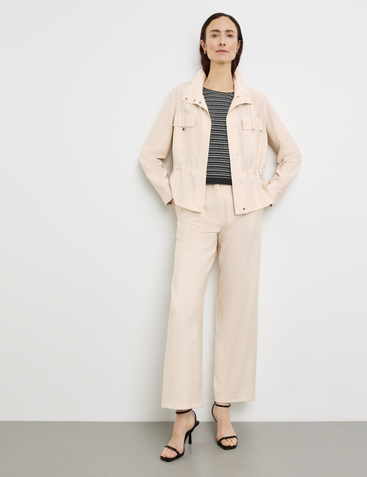 Рубашка с накладными карманами