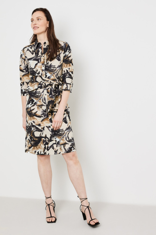 Платье-рубашка из хлопка