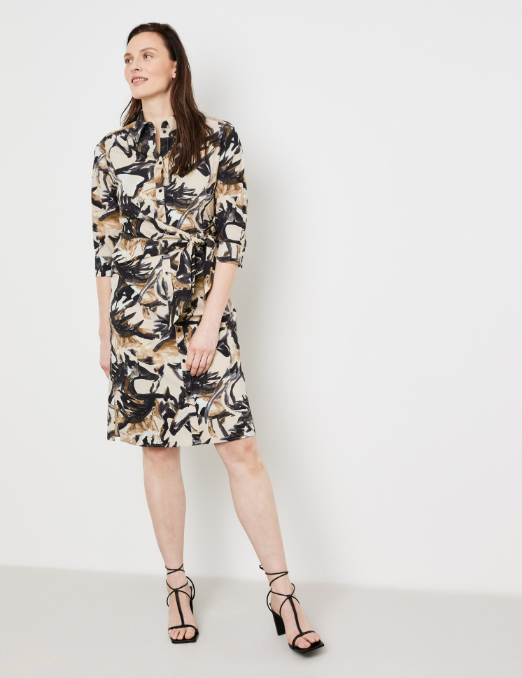 Платье-рубашка из хлопка