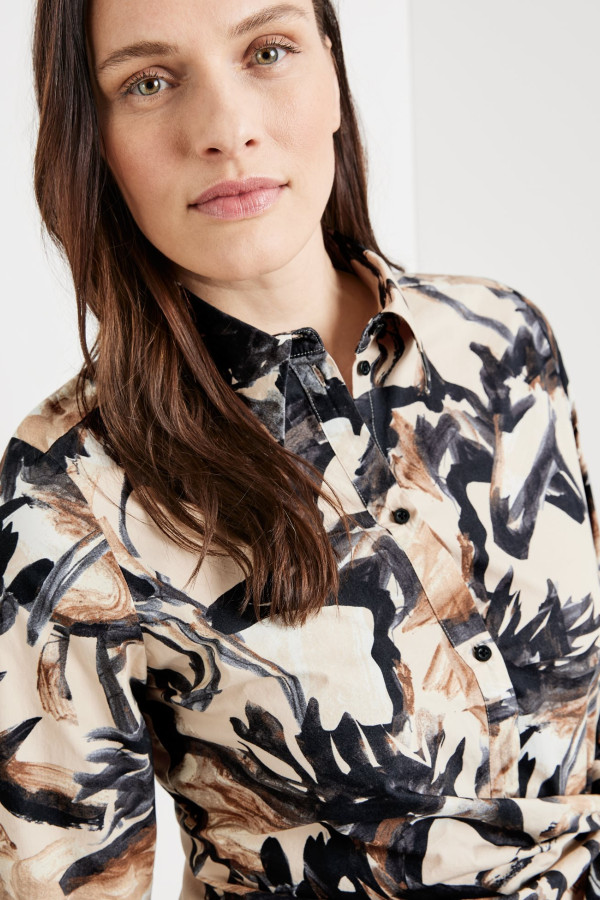 Платье-рубашка из хлопка