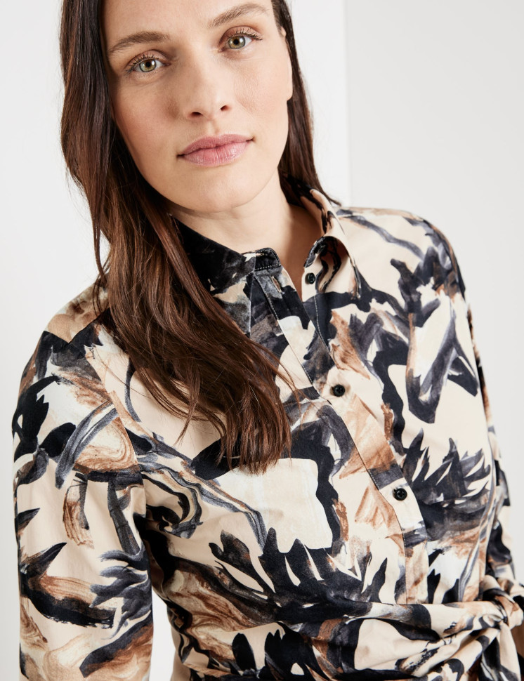 Платье-рубашка из хлопка