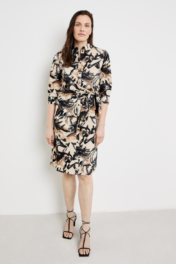 Платье-рубашка из хлопка