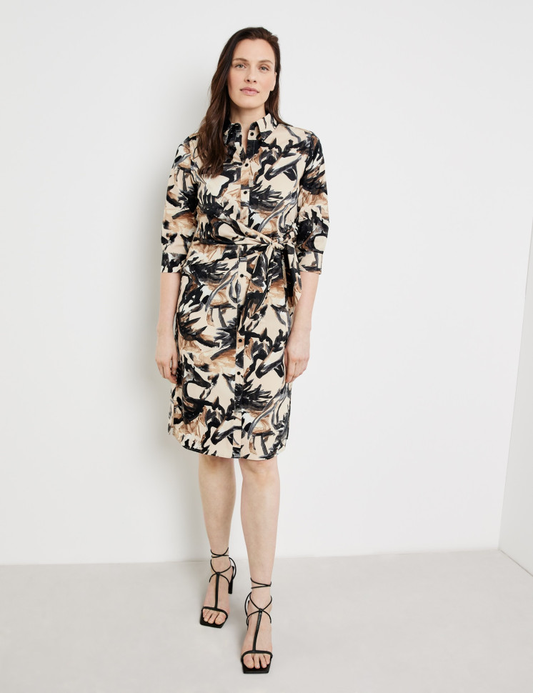 Платье-рубашка из хлопка