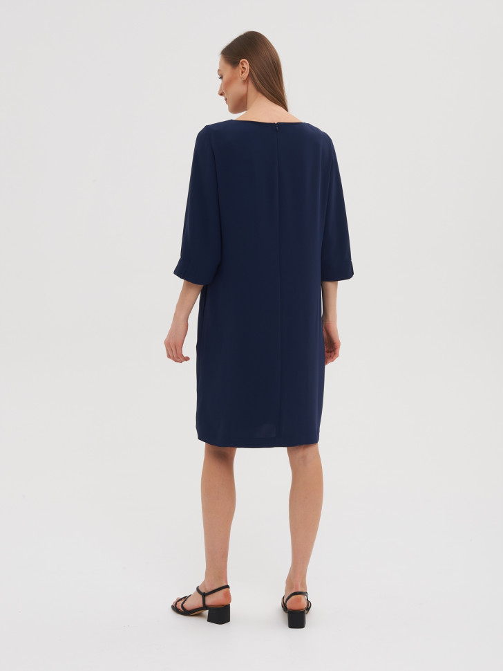 Платье кокон из костюмной ткани